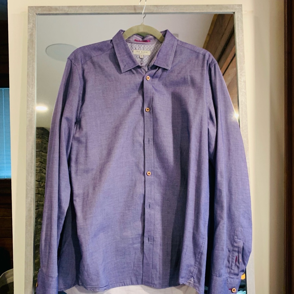 Ted Baker London Lavender Button Down Shirt